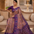 Onion pink patola silk saree with zari weaving meenakari patola design