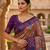 Onion pink patola silk saree with zari weaving meenakari patola design