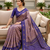 Onion pink patola silk saree with zari weaving meenakari patola design