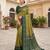 Green patola silk saree with zari weaving meenakari patola design