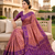 Onion pink patola silk saree with zari weaving meenakari patola design