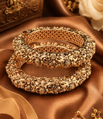 Gold Plated Filigree Rajwada Bangles
