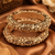 Gold Plated Filigree Rajwada Bangles