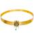 Gold plated temple design waist belt