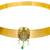 Gold plated temple design waist belt