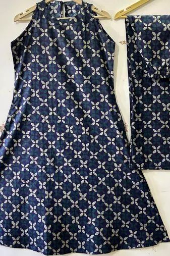 Beautiful black printed cord set