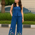 Beautiful blue cord set with embroidredpant