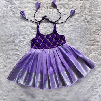 girls midi knee length festive wedding dress 1