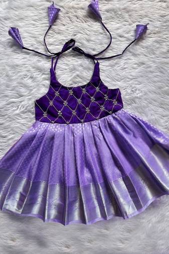 girls midi knee length festive wedding dress