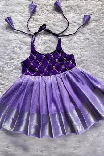 girls midi knee length festive wedding dress