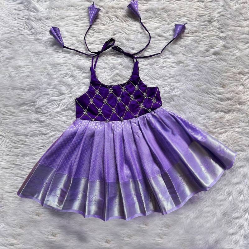 girls midi knee length festive wedding dress