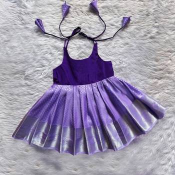 girls midi knee length festive wedding dress 2