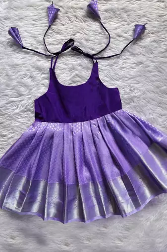 girls midi knee length festive wedding dress