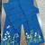 Beautiful blue cord set with embroidredpant