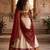 Elegance Creame Red Chex with Zari Weaving Work Poli Cotton Indian Designer Wedding Lehenga Choli