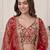 DESIGNER RED NET FABRIC WEDDING BRIDAL LEHENGA CHOLI SEMI STITCHED