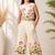 Girls cotton printed sleeveless crop top and culotte pant set