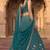 Captivating Teal Green Zari and Sequins Embroidered Star Georgette Indian Designer Wedding mahendi Lehenga choli