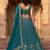 Captivating Teal Green Zari and Sequins Embroidered Star Georgette Indian Designer Wedding mahendi Lehenga choli