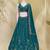 Captivating Teal Green Zari and Sequins Embroidered Star Georgette Indian Designer Wedding mahendi Lehenga choli