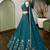 Captivating Teal Green Zari and Sequins Embroidered Star Georgette Indian Designer Wedding mahendi Lehenga choli