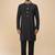 stylish black cotton silk kurta set with pants for men
