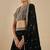 Glamorous Black Zari and Sequins Embroidered Faux Georgette Indian Designer Wedding Party wear Lehenga choli