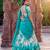 Floral Printed Dola Chex Lehenga Choli with Zari Weaving Border and Sequins Embroidered Dupatta