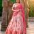 Floral Printed Dola Chex Lehenga Choli with Zari Weaving Border and Sequins Embroidered Dupatta