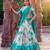 Floral Printed Dola Chex Lehenga Choli with Zari Weaving Border and Sequins Embroidered Dupatta