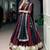 Designer Chinon Lehenga Choli with Embossed Lace & Real Mirror Work for Navratri- Full stitched free size