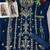 Blue faux georgette salwar suit
