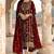 Red faux georgette salwar suit 