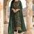 Green faux georgette salwar suit