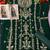 Green faux georgette salwar suit