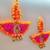 Decorative PomPom Diya Gota Ball Hanging Perfect for Home Decor |(SMALL35) (Pack of 2)