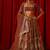 Women’s Semi-Stitched Orange Fandy Silk Zari & Sequin Embroidered Lehenga Choli with Fandy Silk Dupatta
