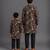 Black embroidered cotton silk Men Bandhgala and Pant