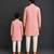 Peach pink printed cotton silk Men Kurta Set