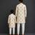 Off white yellow floral printed cotton silk Men Kurta Set