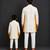 Off white embroidered cotton silk Men Kurta Set