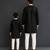 Mint green black embroidered cotton silk Men Kurta Set