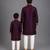 Royal purple embroidered cotton silk Men Kurta Set