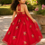 Girls Embroidered Ready to Wear Lehenga & Choli - Red