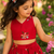 Girls Embroidered Ready to Wear Lehenga & Choli - Red