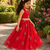 Girls Embroidered Ready to Wear Lehenga & Choli - Red