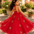 Girls Embroidered Ready to Wear Lehenga & Choli - Red