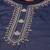 Women navy blue yoke embroidered kurta with palazzos &  dupatta