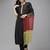 Women black regular thread work liva kurta with trousers & dupatta