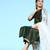 Women green embroidered regular sequinned liva kurta with palazzos & with dupatta